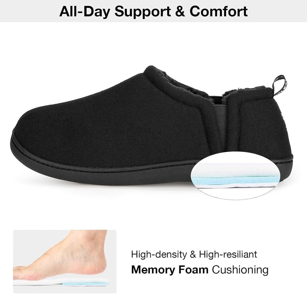 Cozy memory foam slippers designed for daily relaxation at home
