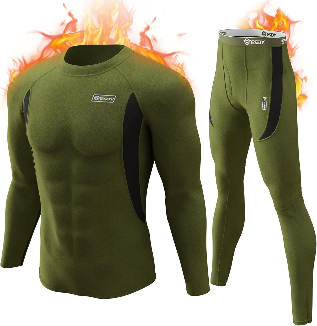 Thermal wear pants hem and ankle fit demonstration