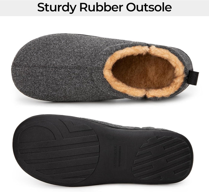 Warm memory foam slippers providing exceptional comfort for men