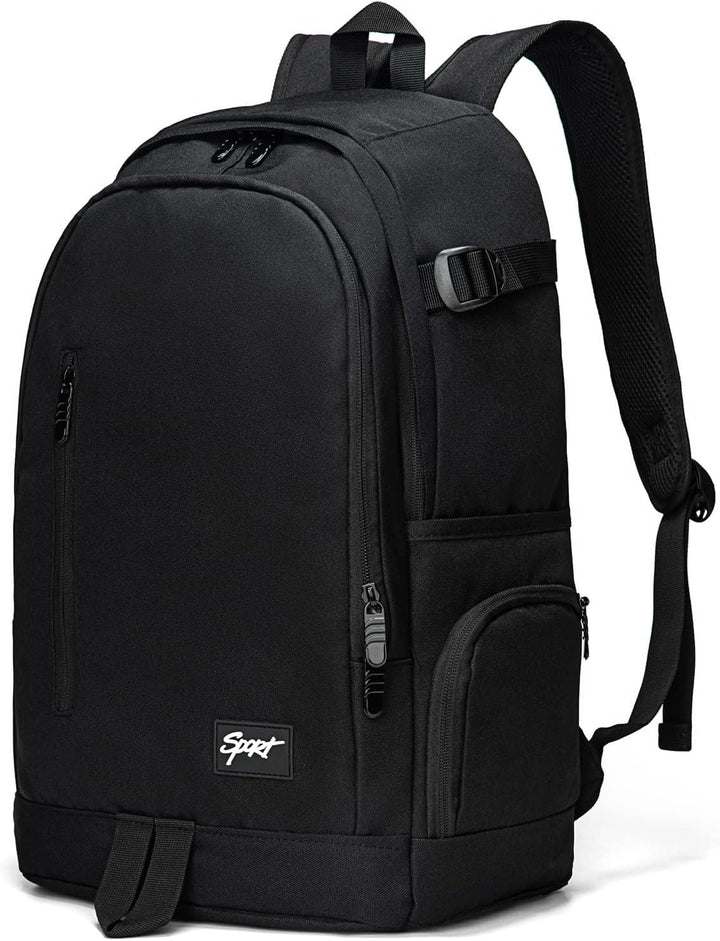 Close up of water resistant fabric and durable zipper pullers on slim backpack
