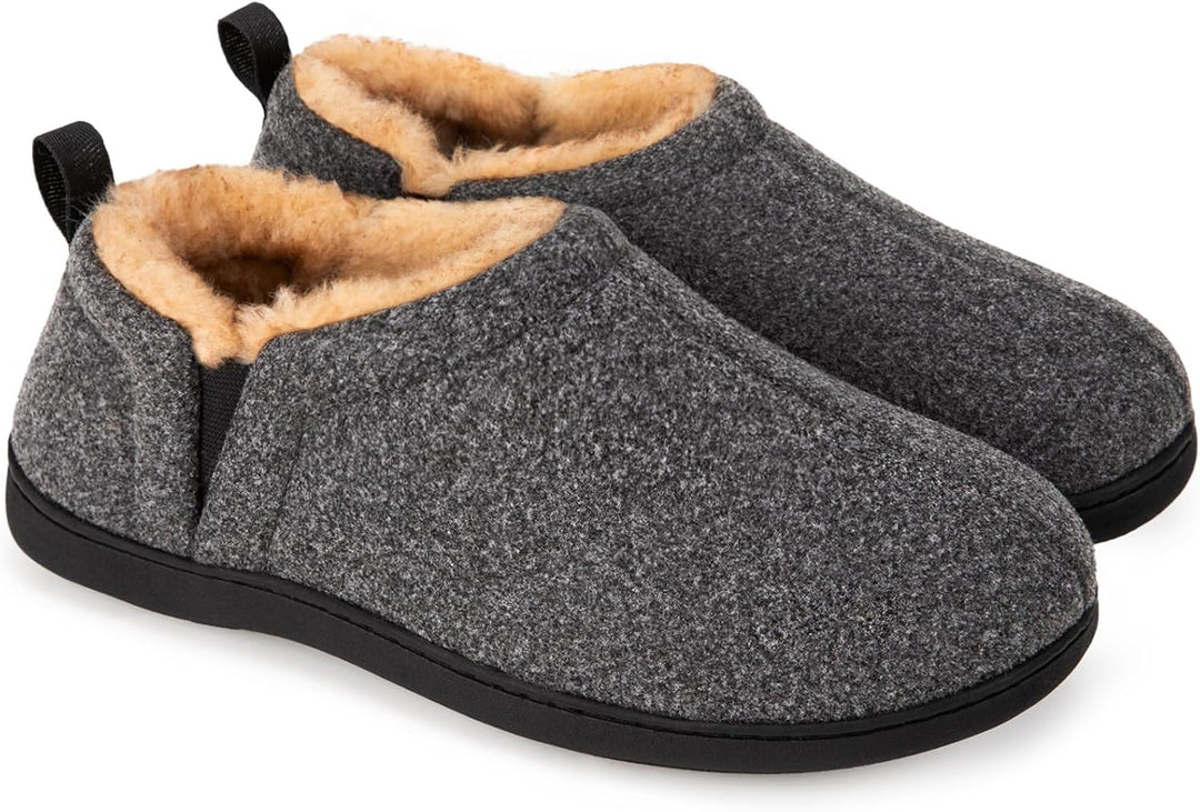 Cozy house shoes with supportive cushioning for men