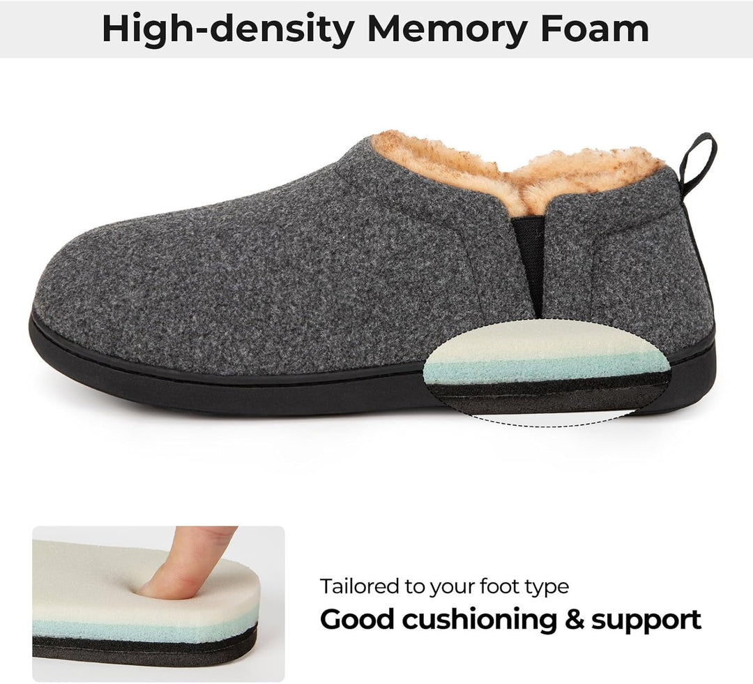 Durable indoor shoes for men featuring flexible anti-slip soles