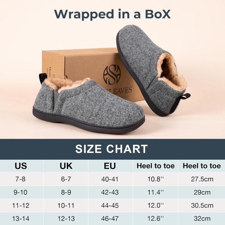 Comfortable winter footwear for men to keep feet warm indoors