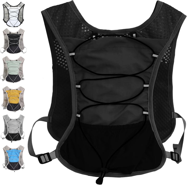 Side profile of comfortable athletic hydration pack for endurance training