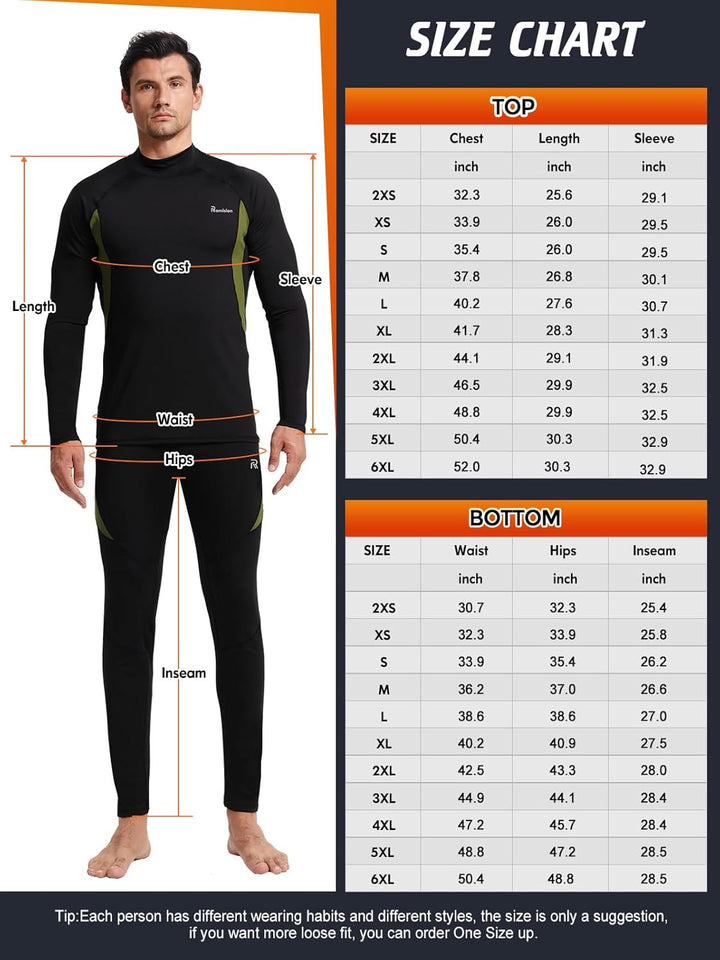Thermal wear bottoms paired with skiing equipment