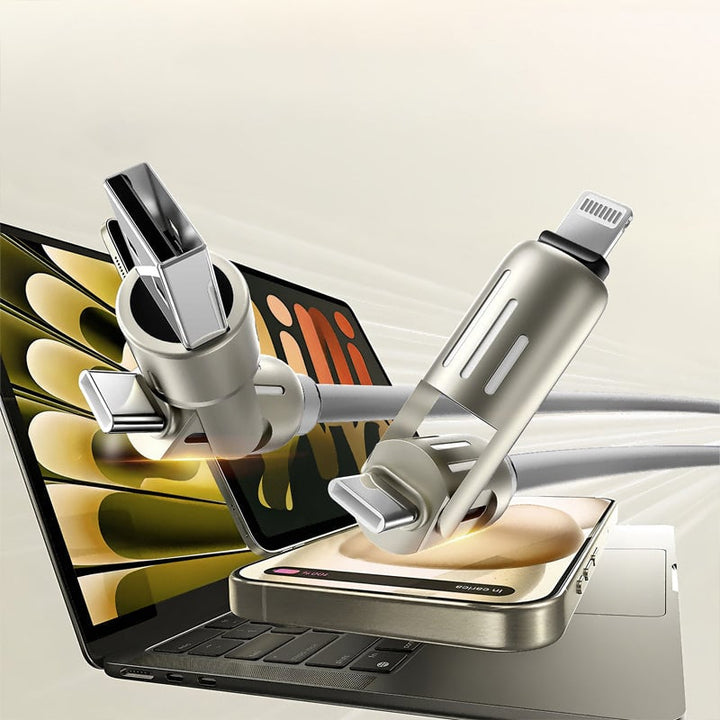 Multi-connector phone accessory cable charging multiple devices simultaneously
