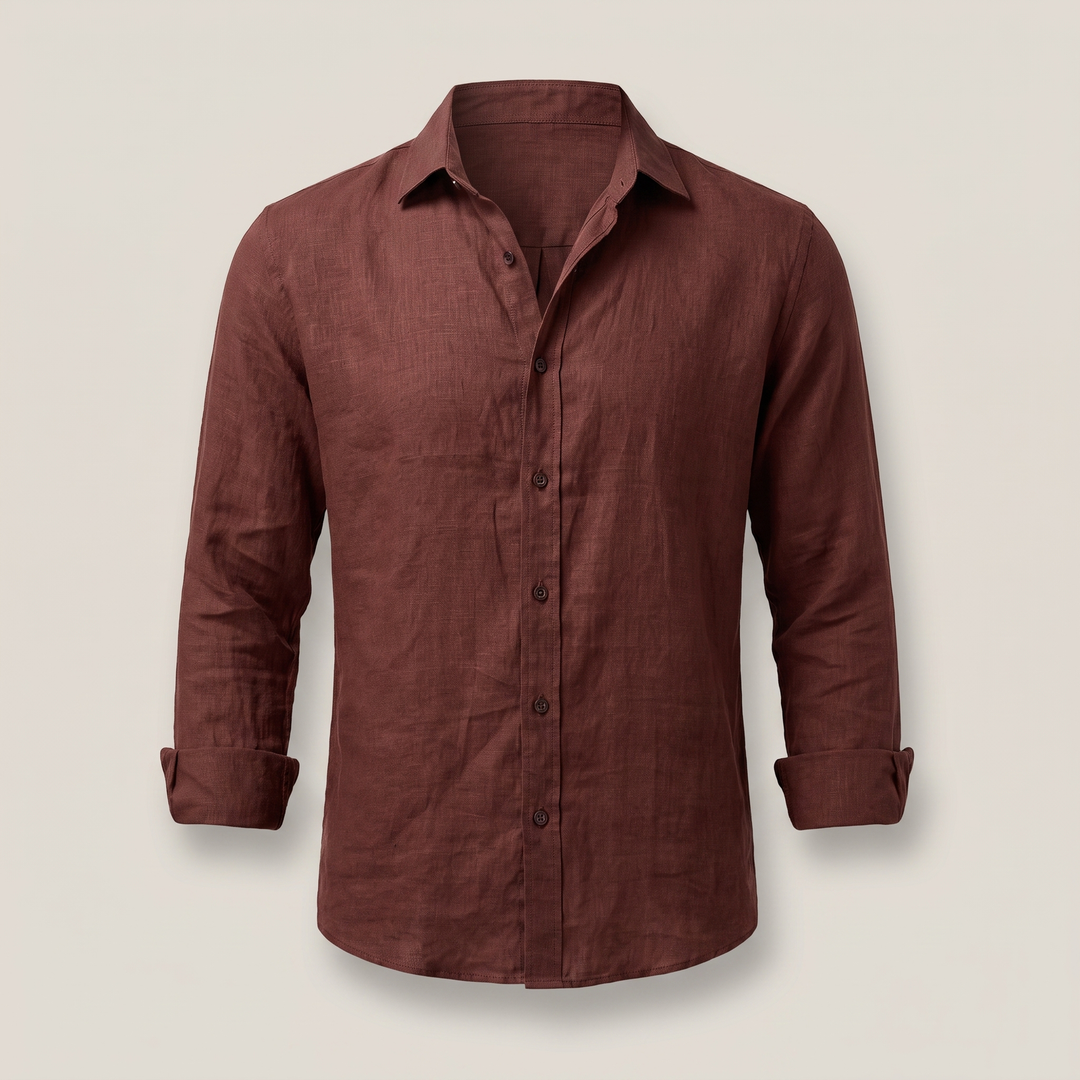 Men's clothing long sleeve casual shirt folded neatly