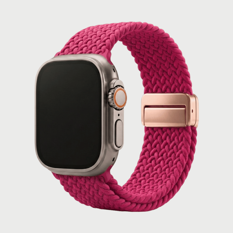 Smooth finish on adjustable magnetic smartwatch band