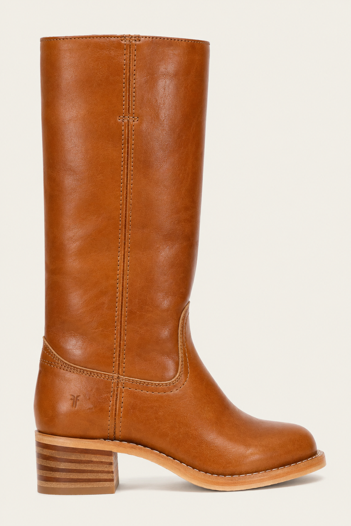 Fashionable tall boots for women highlighting chic block heel profile