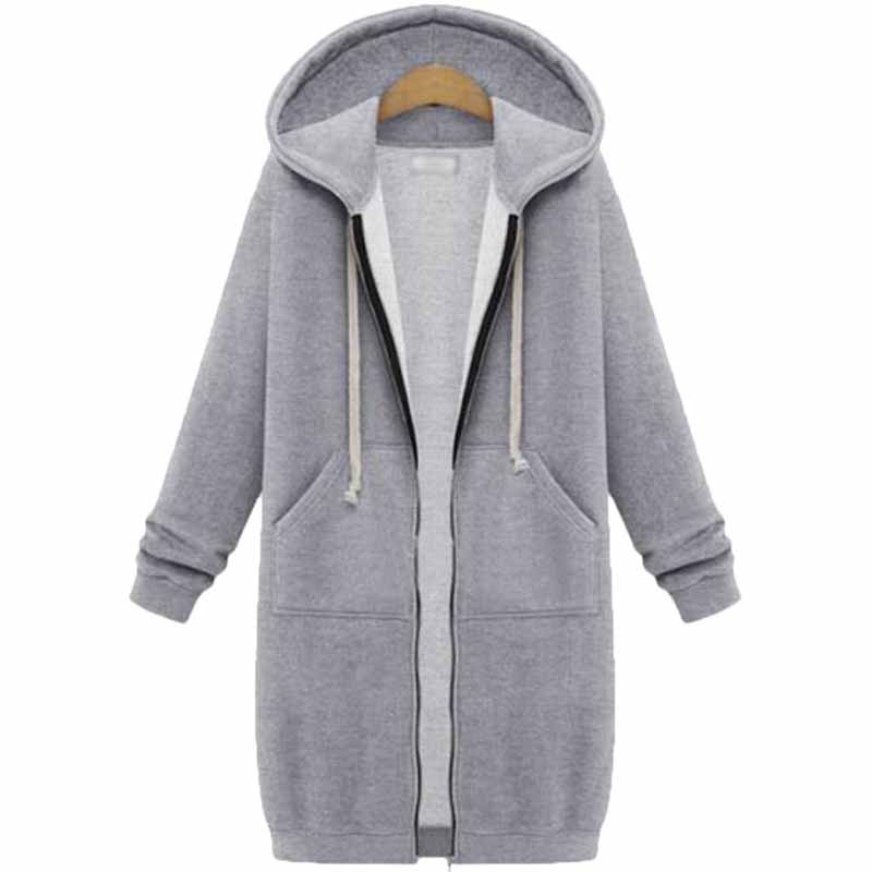 Soft fabric texture of womenswear zip hoodie cardigan