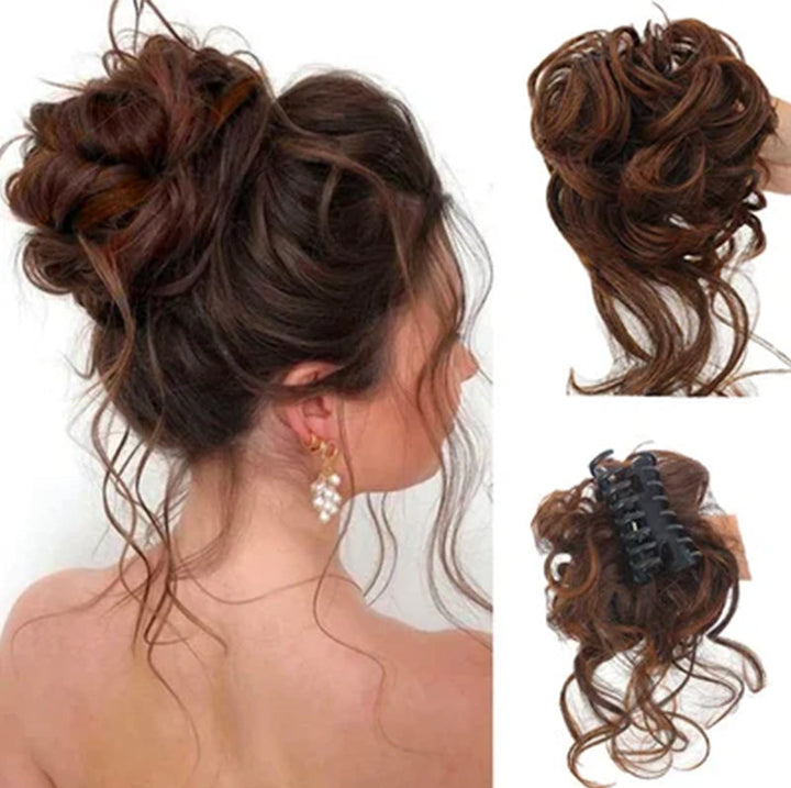 Non-slip hair accessory for ponytail and bun styling