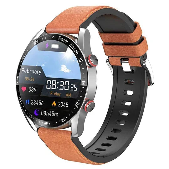 Sports watch resting on a surface, highlighting durable wearable tech design