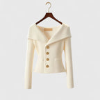 Jessulva | Women’s Ribbed Collar Cardigan