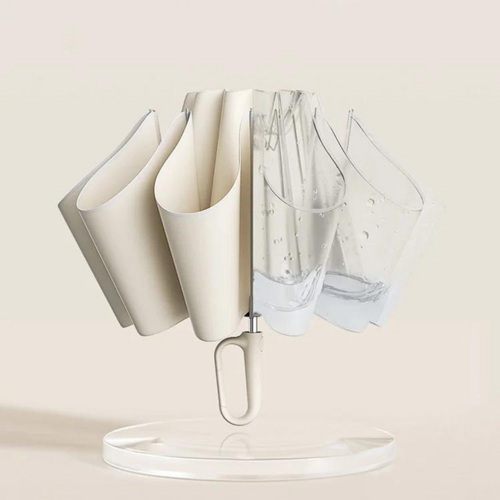 Automatic open and close button mechanism on ergonomic handle