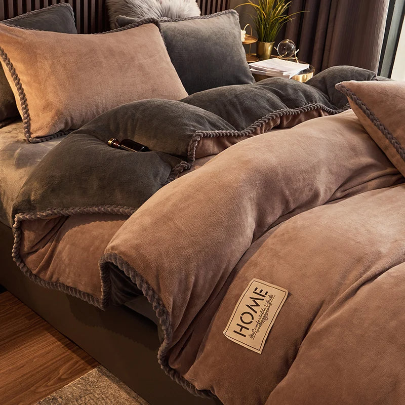 Winter bedding essential in rich color variant for stylish bedroom decor