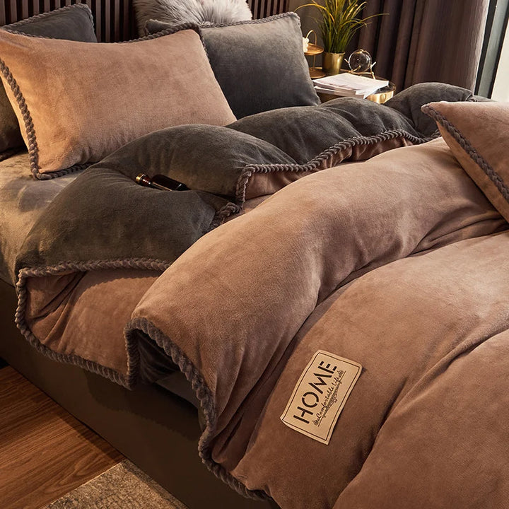 Winter bedding essential in rich color variant for stylish bedroom decor