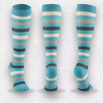 Lake blue 4 coloured stripes