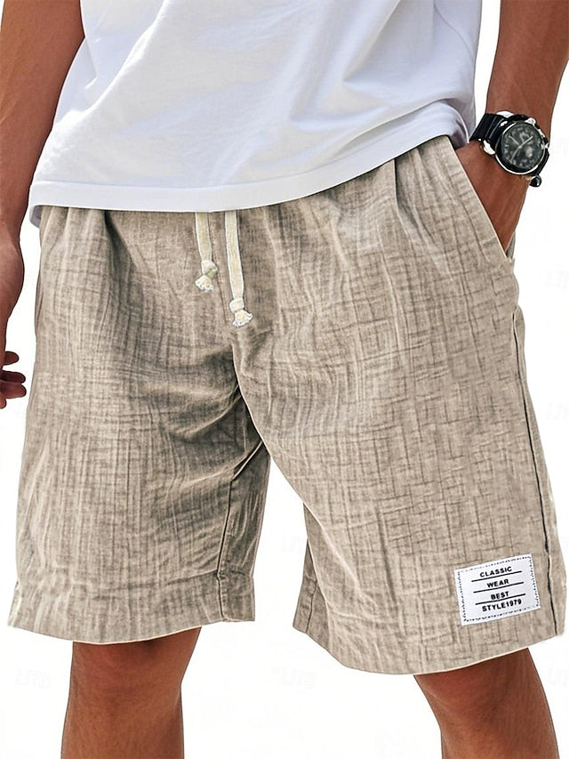 Stylish mens clothing elastic waist shorts for beach wear