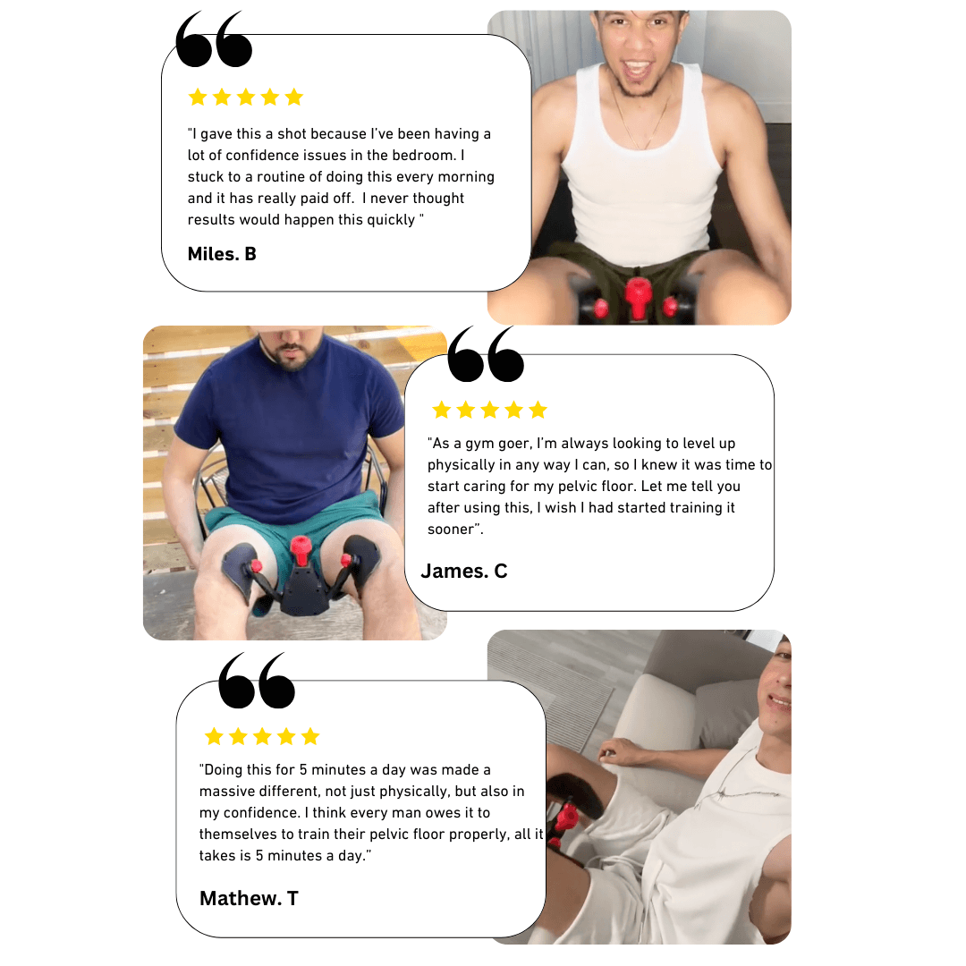 Fitness equipment exercise device for men's wellness and pelvic floor muscle training close-up