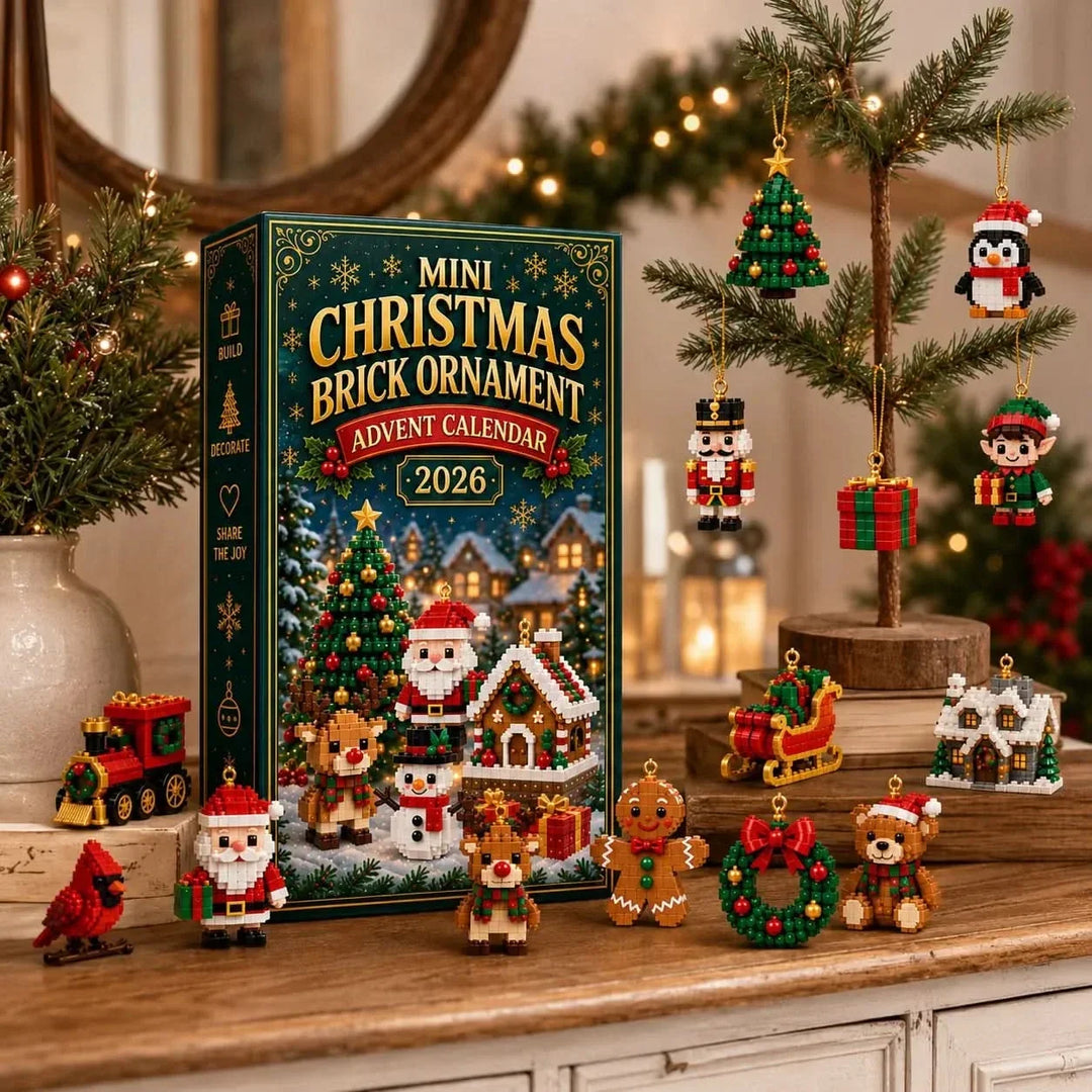 Buildable Christmas Brick Ornament Advent Calendar boxed gallery view