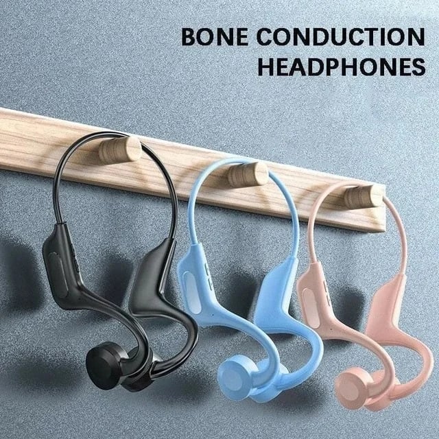 Sport headphones resting on a clean surface highlighting flexible headband