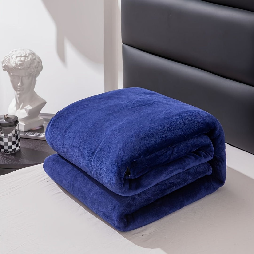 Versatile throw blanket suitable for bed, sofa, or outdoor relaxation