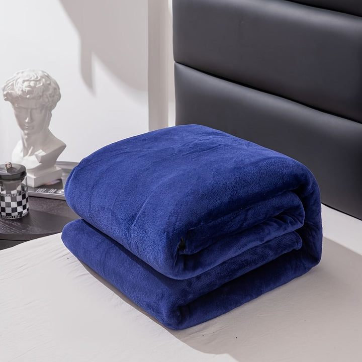 Versatile throw blanket suitable for bed, sofa, or outdoor relaxation