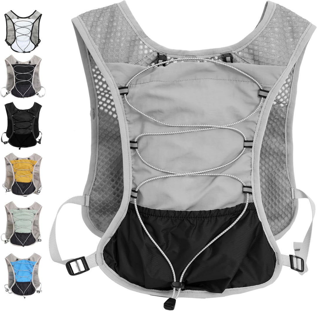 Easy access pockets on marathon gear hydration pack for phone and keys