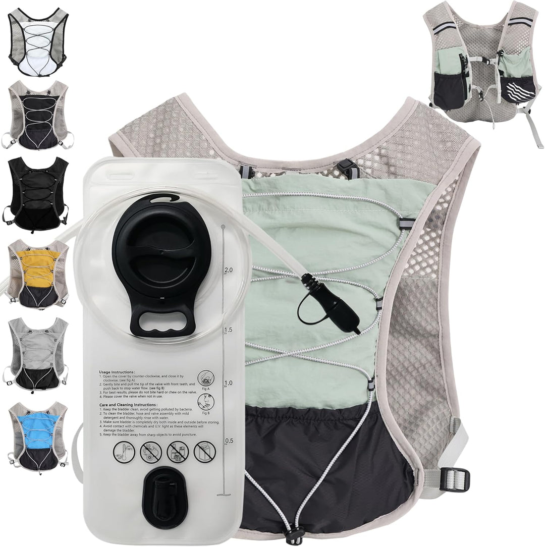 Compact running backpack ideal for cycling hiking and fitness workouts