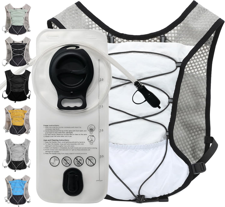 Close-up of durable buckle closures on unisex running backpack gear