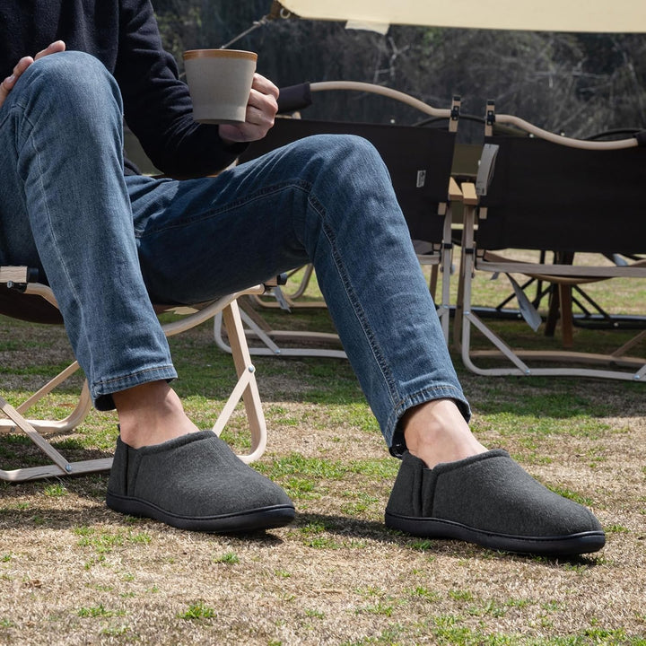 Mens cozy footwear option for cold winter mornings indoors