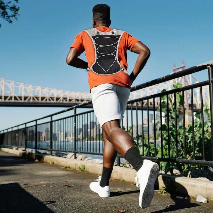Unisex sizing options displayed on ultra-light running hydration vest