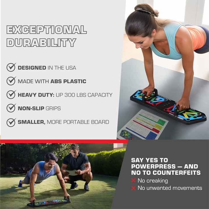 Unisex folding push-up training board for home fitness strength training
