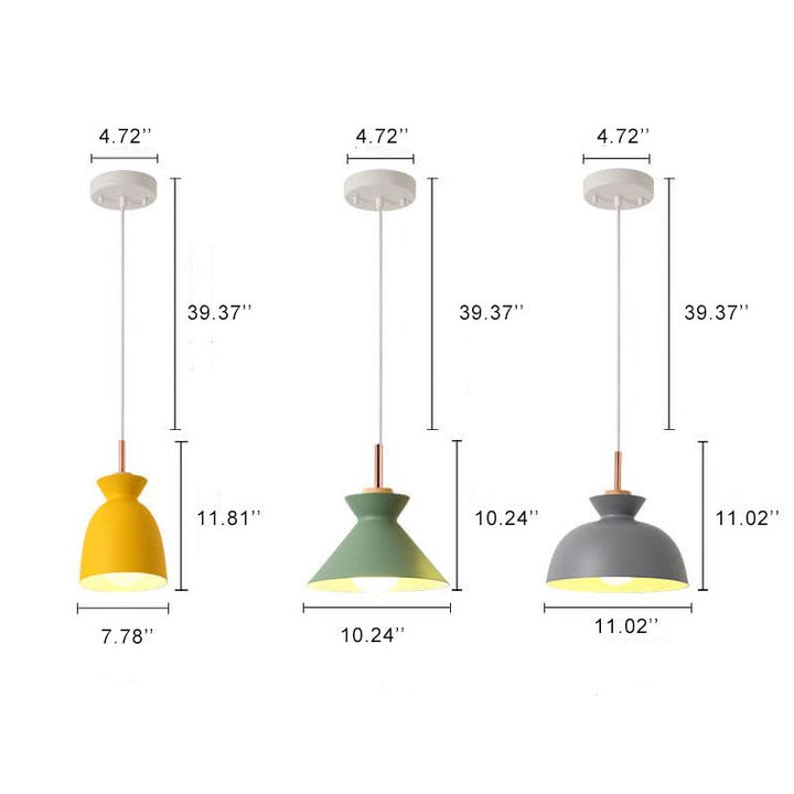 Kitchen lighting metal pendant light fixture in a sleek white kitchen