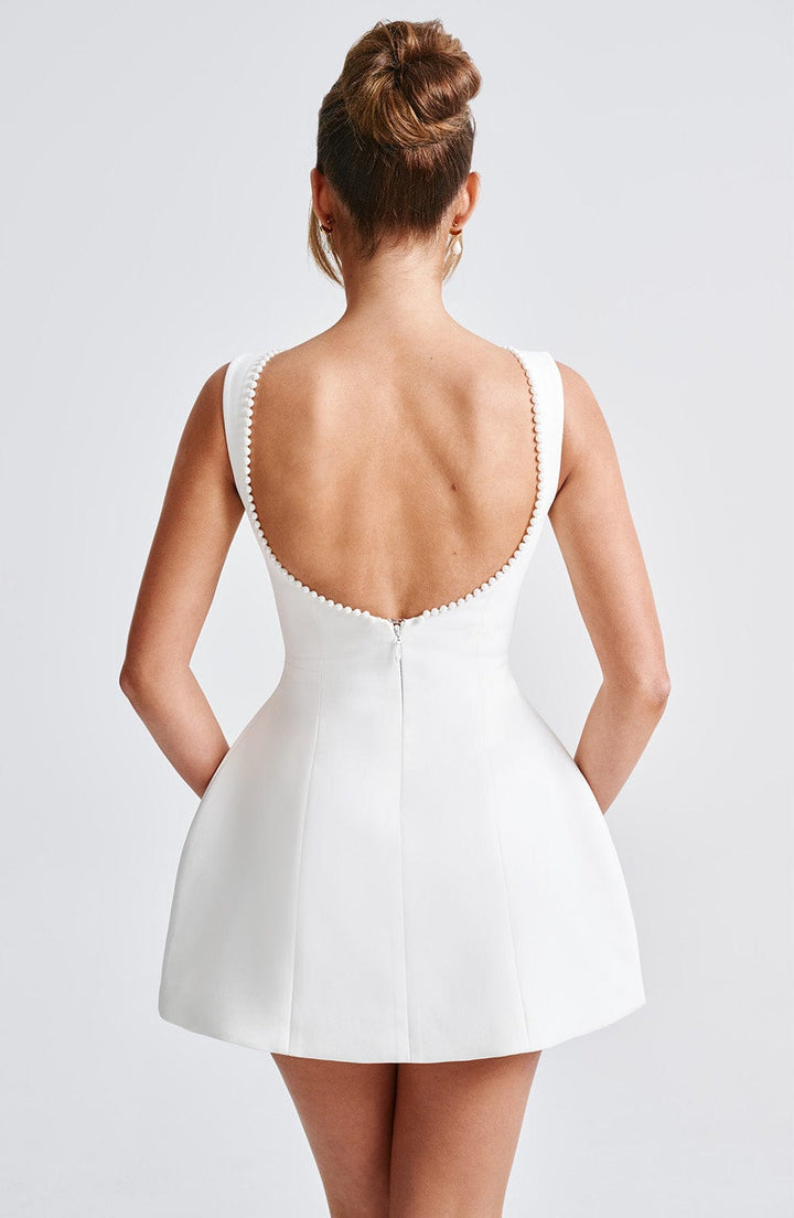 Full length view of trendy a-line party dress for women's fashion