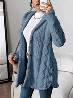 Lana | Women’s Plush Hooded Knit Cardigan