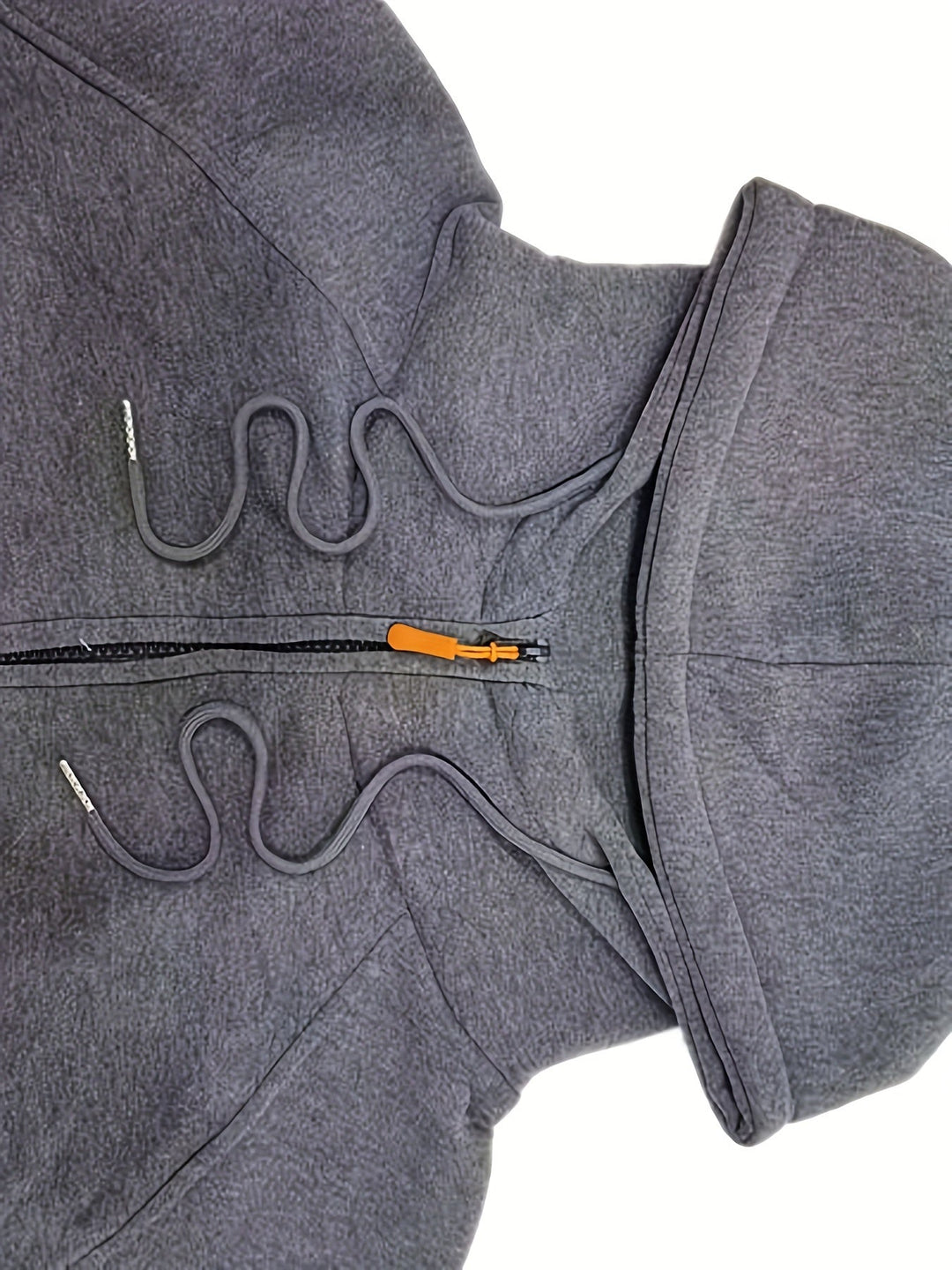 Action shot showing flexibility and comfort of men's fashion hoodie.