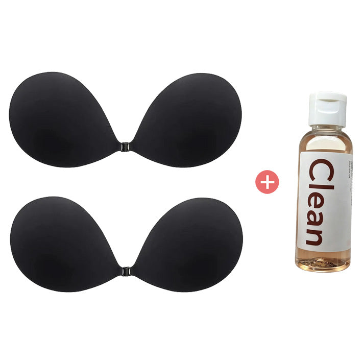 Complete set of women's invisible strapless adhesive bra
