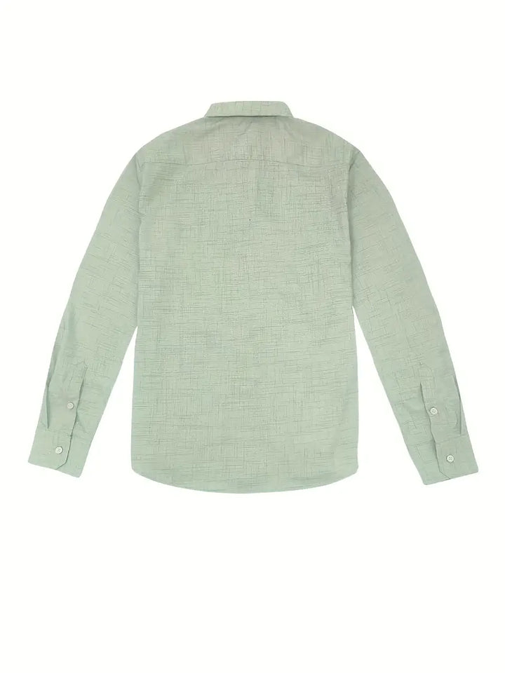 Sleeve placket and cuff button closeup on mens fashion tailored shirt