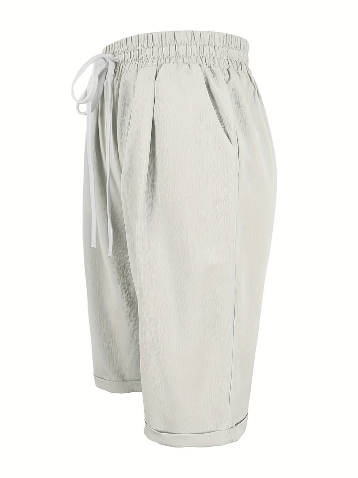 Comfortable womens summer capri trousers with a relaxed silhouette