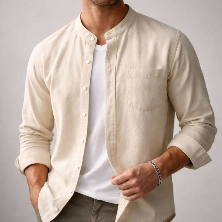 Lifestyle shot of men's smart casual shirt