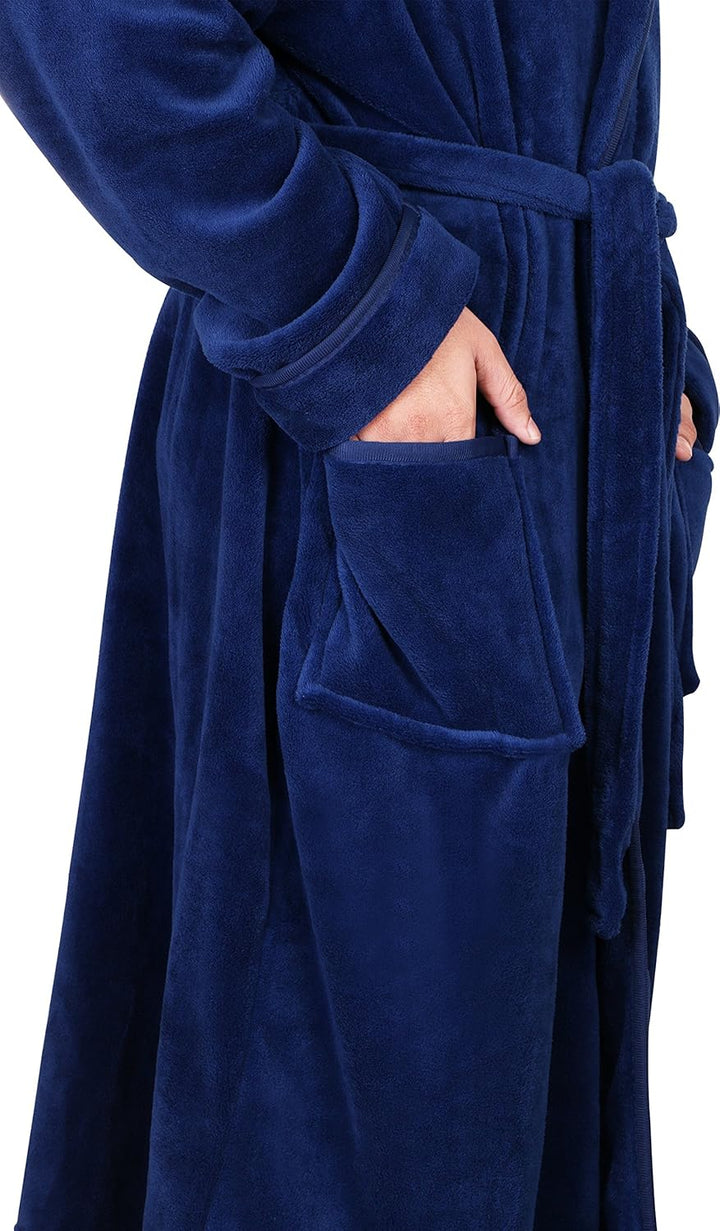 Comfortable robe deep pockets for convenient daily wear