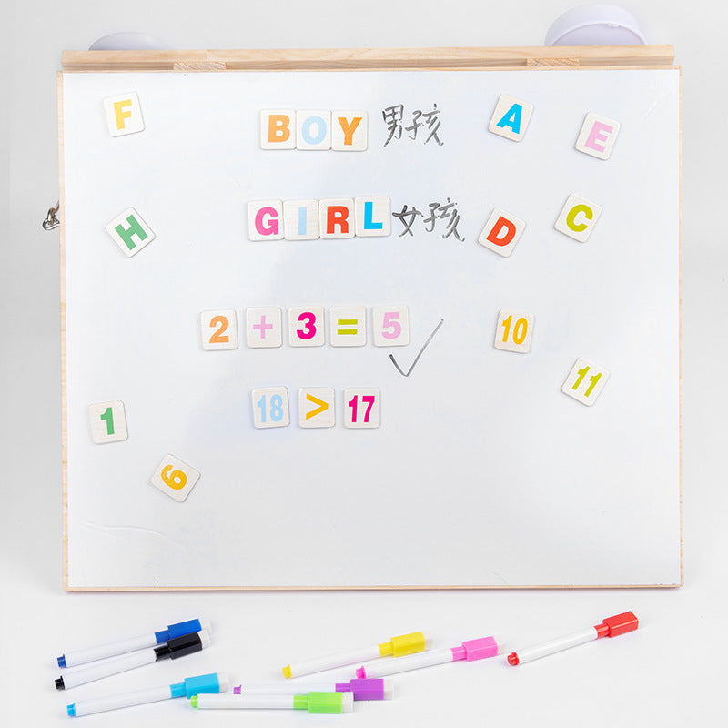 Developmental fine motor skills toy made of natural wood for kids