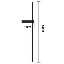 Complete modern outdoor LED wall lamp fixture shown ready for installation