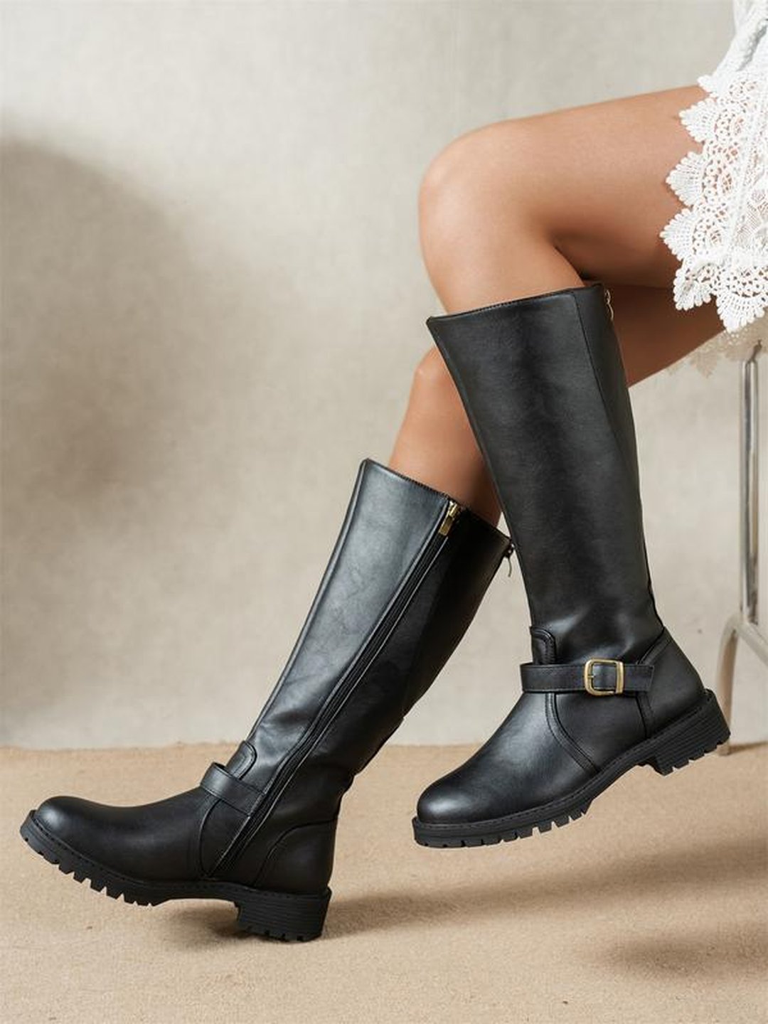 Women's comfortable orthopedic winter boots in casual footwear style, side view