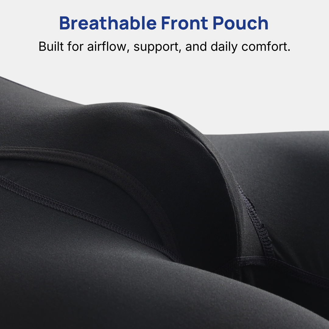 Breathable daily wear boxer briefs designed for men's bladder leakage