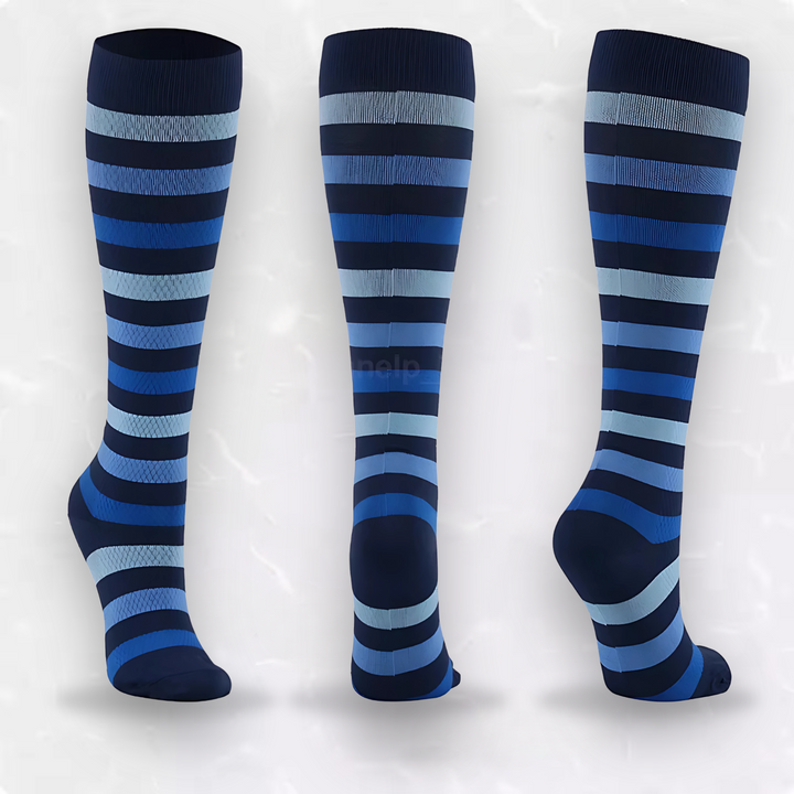 Wholesale compression socks with striped pattern for daily comfort