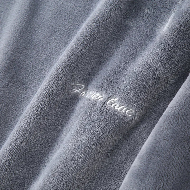 Men's nightwear set ideal for cold weather and bedtime comfort