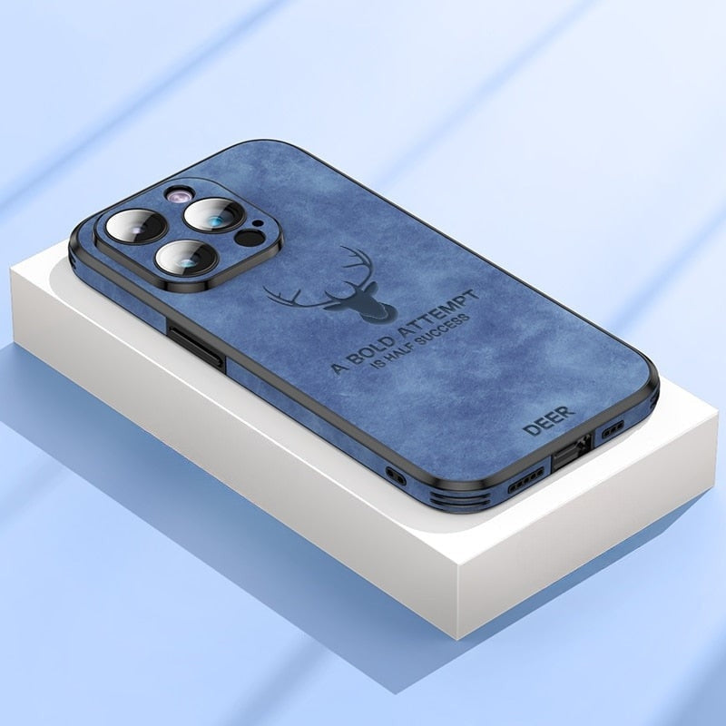 Durable shockproof case with sophisticated texture for iPhone