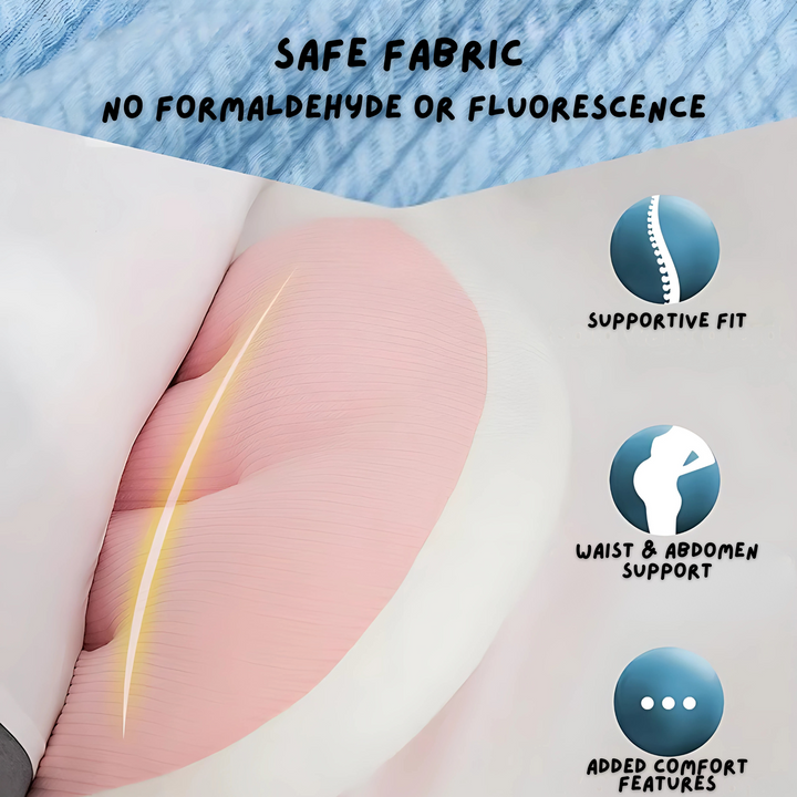 Compact side sleeping maternity pillow for expecting mothers